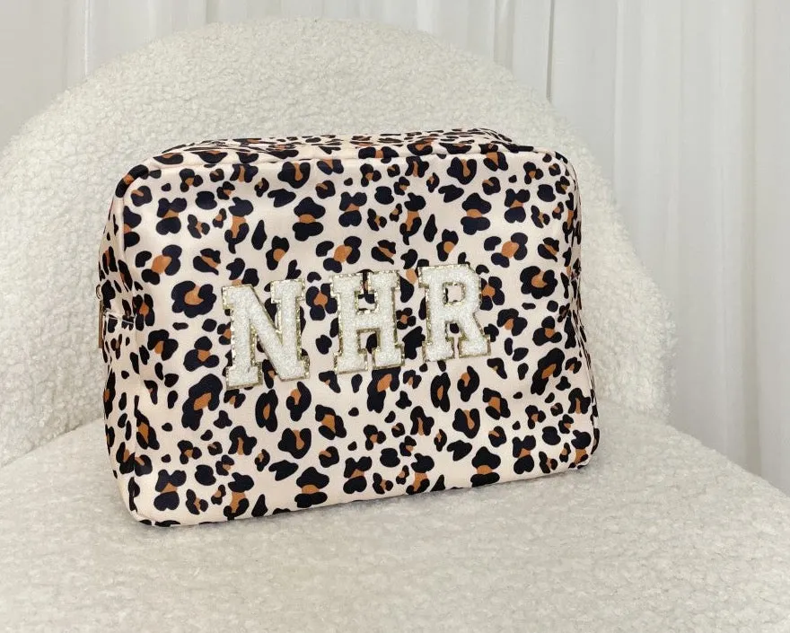 Aurora Large Nylon Pouch / Leopard