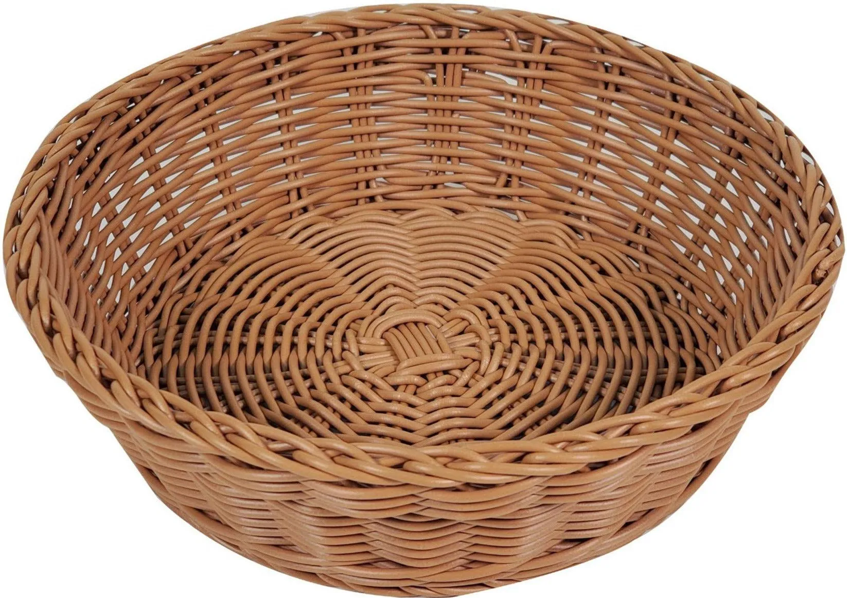 Bamboo Style Basket - Round 8x2.5" - CN8402