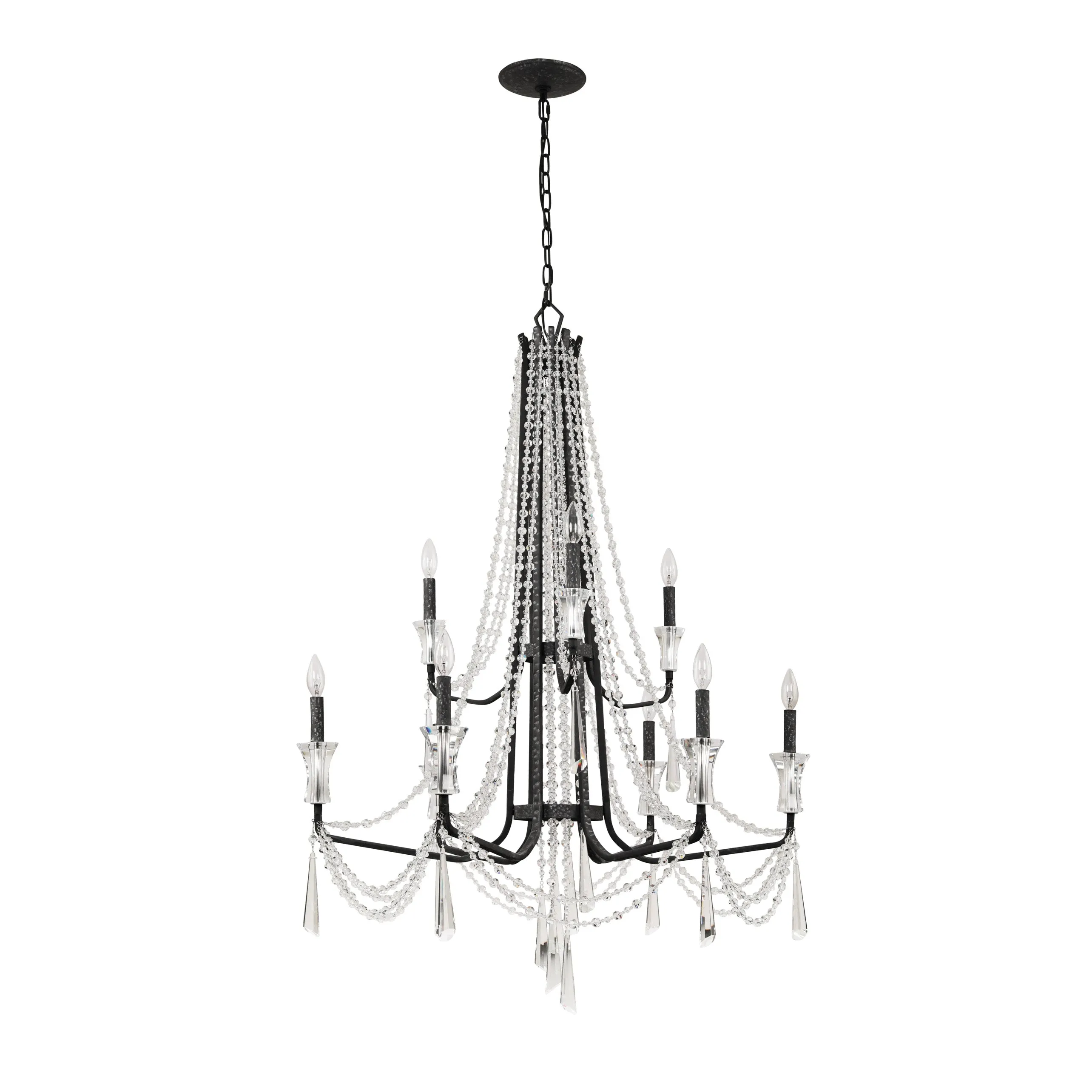 Barcelona 270C09OX 9-Light Chandelier - Onyx