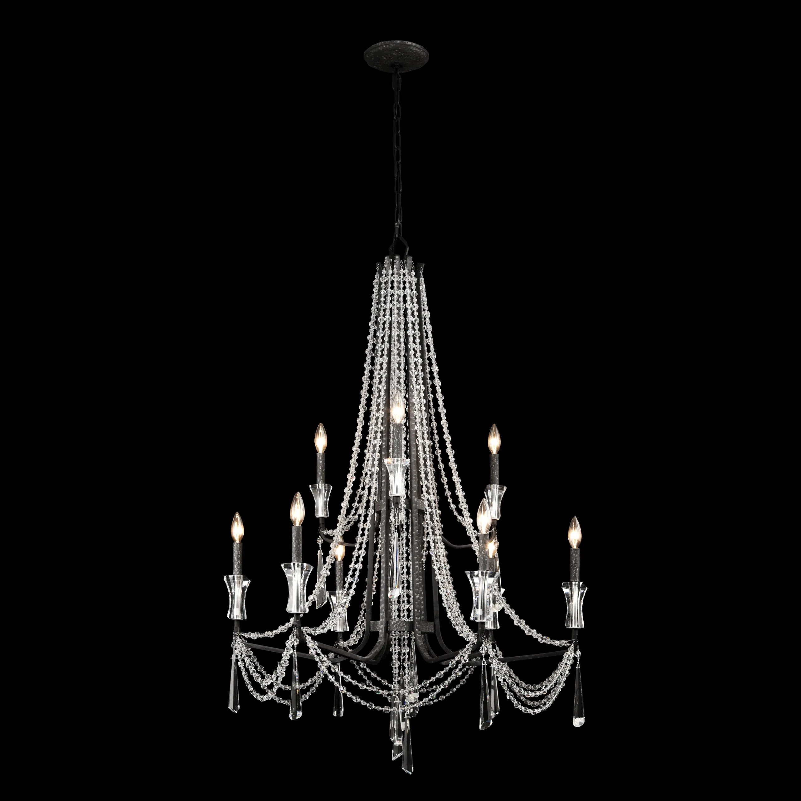 Barcelona 270C09OX 9-Light Chandelier - Onyx