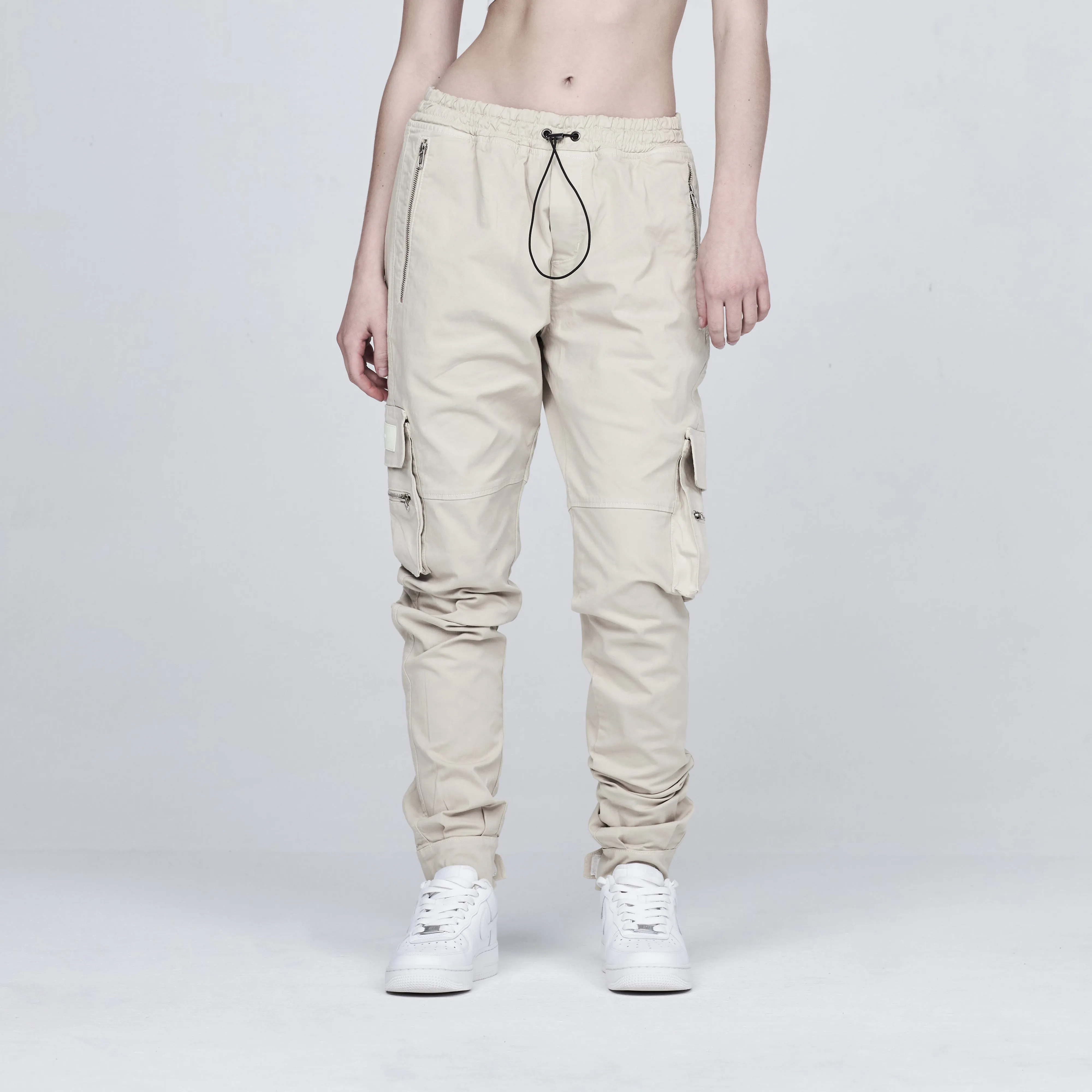 Basics Slim Cargo Pants Bone