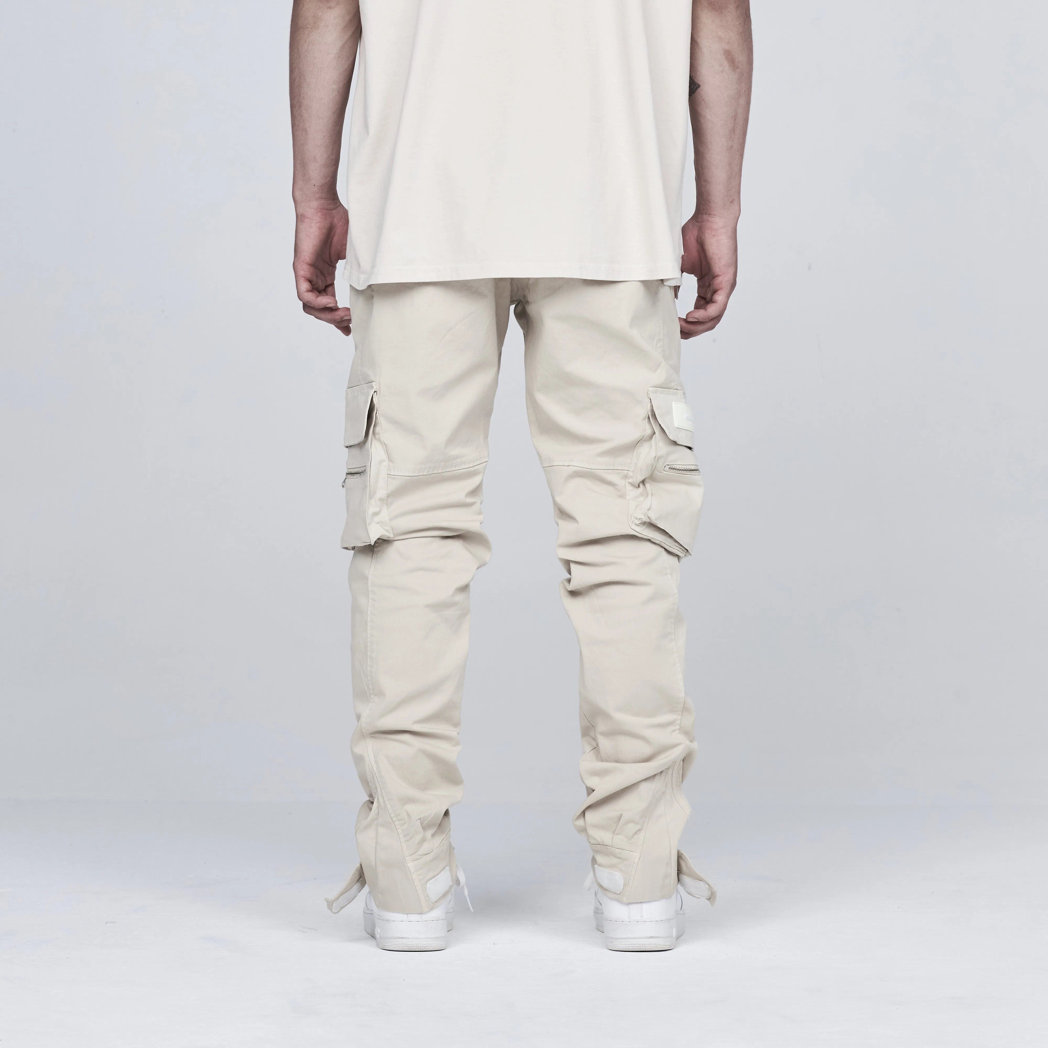 Basics Slim Cargo Pants Bone