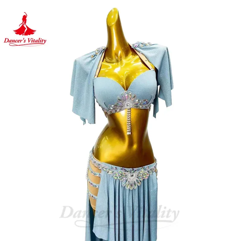 Belly Dance Costumes Set for Women Bra long Skirt 2pcs Customsized Adult Children Oriental Belly Dancing Performance Wear Outfit