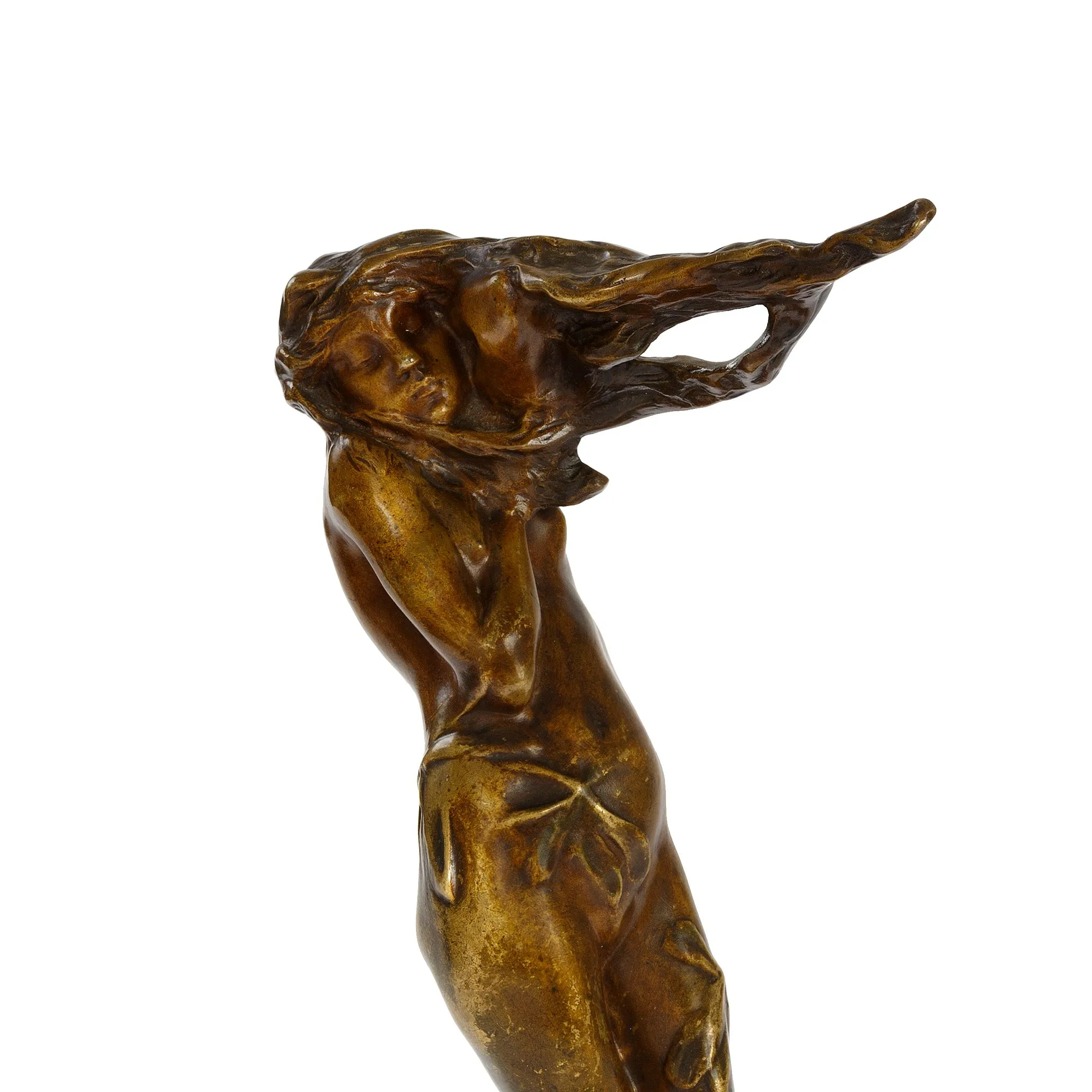 Bernhard Hoetger "Le Vent" Bronze Figural Vide-Poche