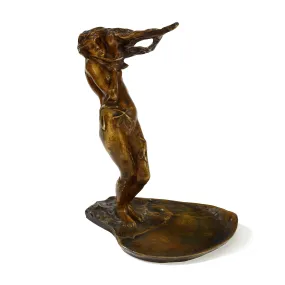 Bernhard Hoetger "Le Vent" Bronze Figural Vide-Poche