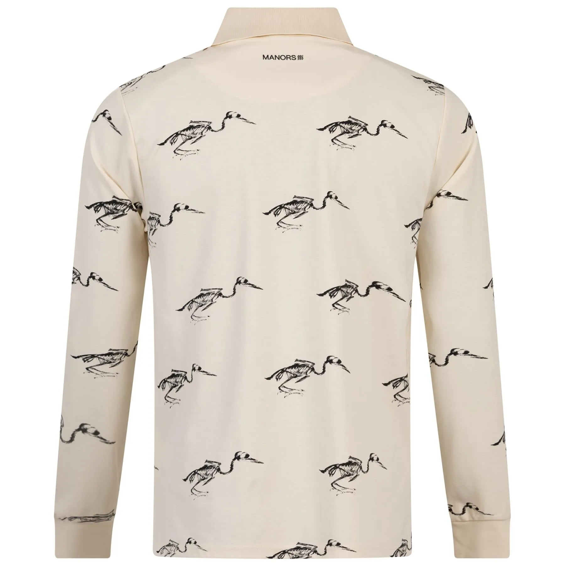 Birdie LS Cotton Pique Polo Ivory - AW23