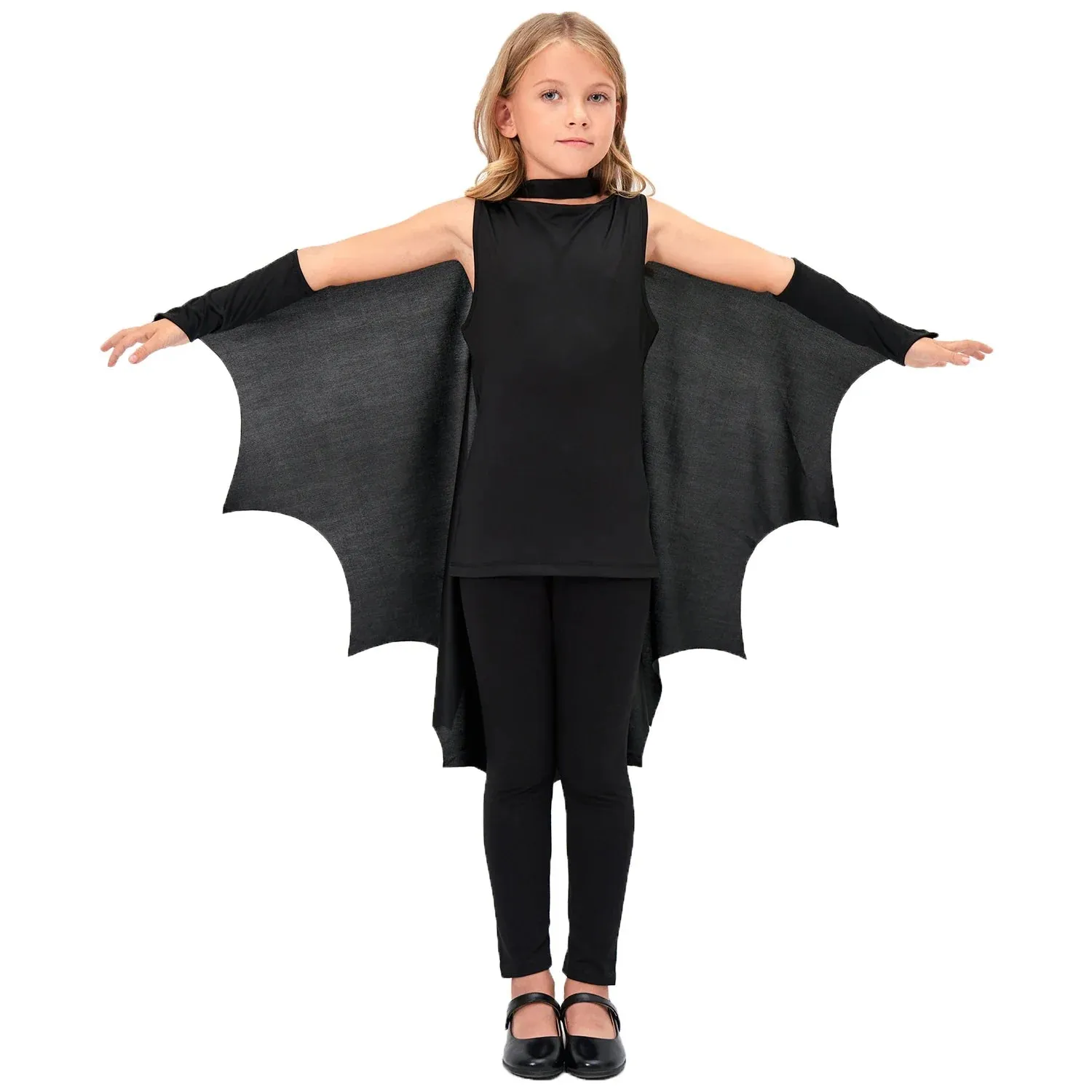 Black Bat Wings Cape Halloween Kid Costumes