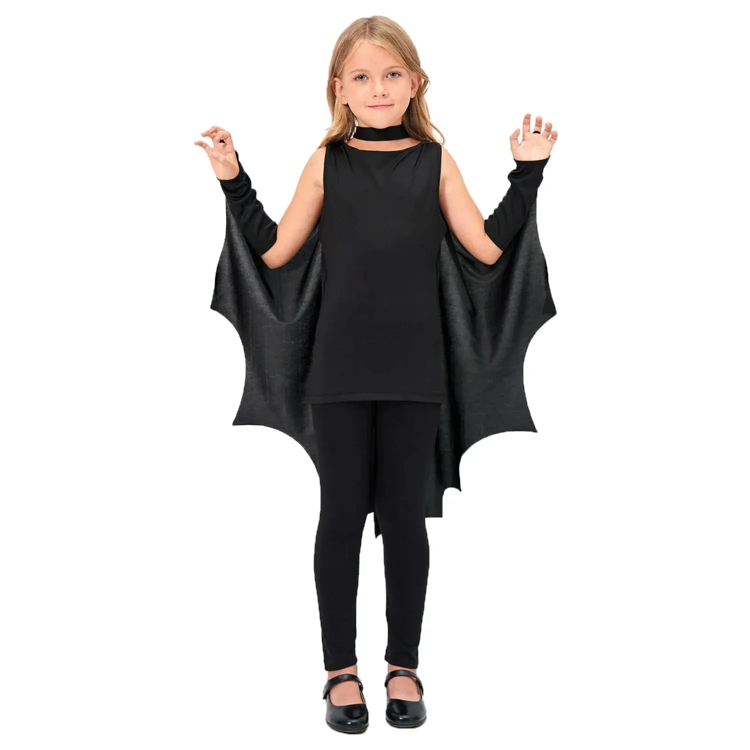 Black Bat Wings Cape Halloween Kid Costumes