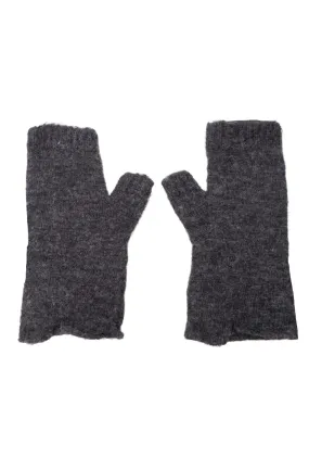 Black Colour - Bcdell Short Handwarmers - Dk. Grey Melange