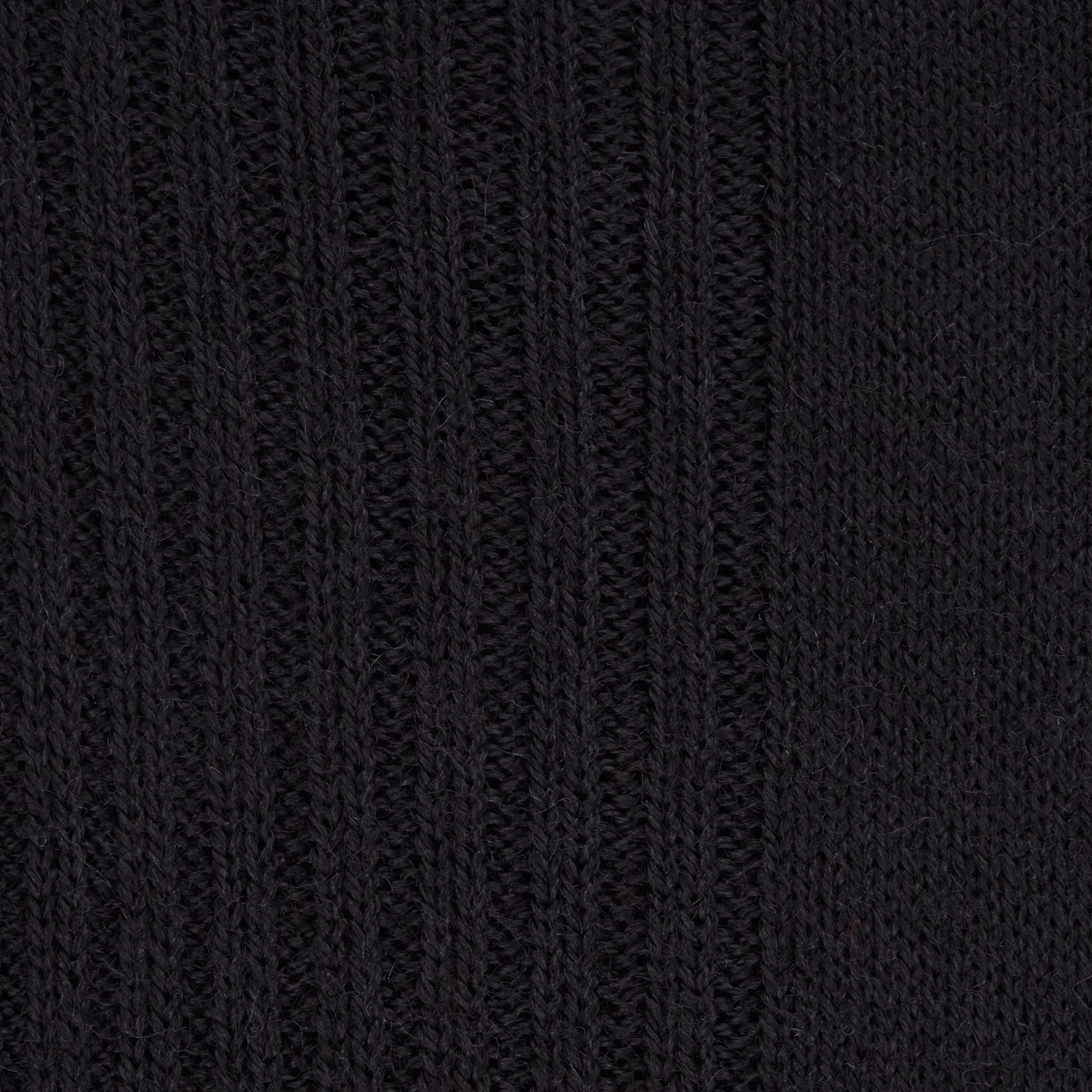 Black Mid-Length Merino Wool Socks