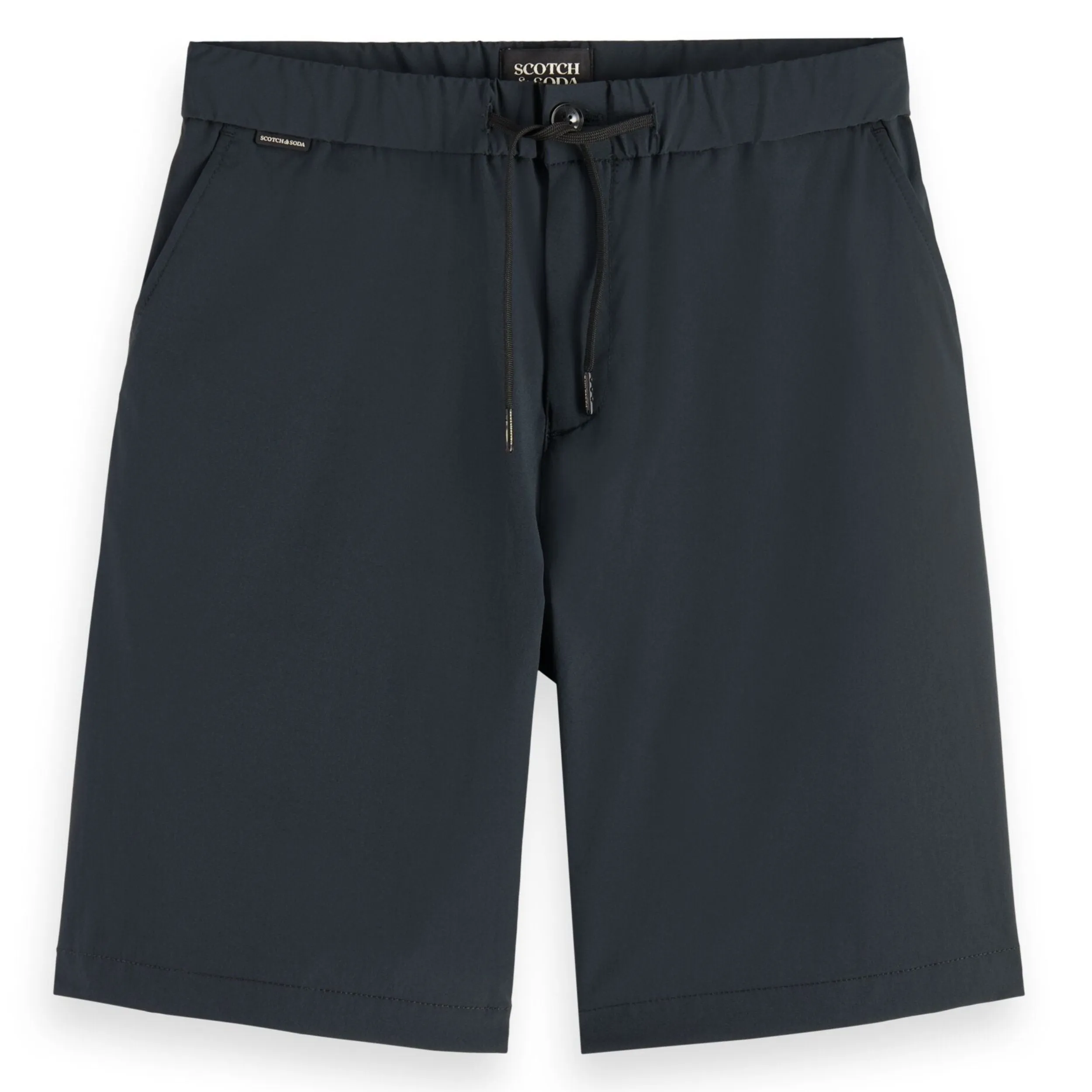 Black Nylon Blend Bermuda Shorts