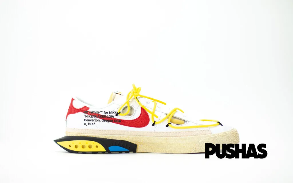 Blazer Low 77 x Off-White 'University Red' (2022)