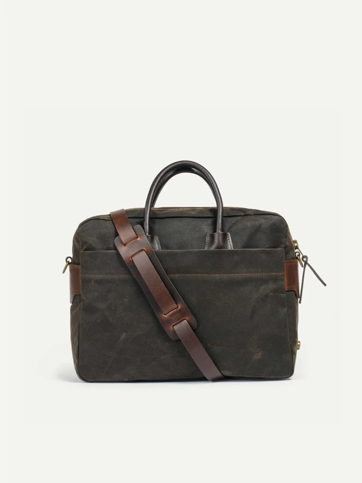 Bleu De Chauffe, Report Business Bag, Khaki Wax