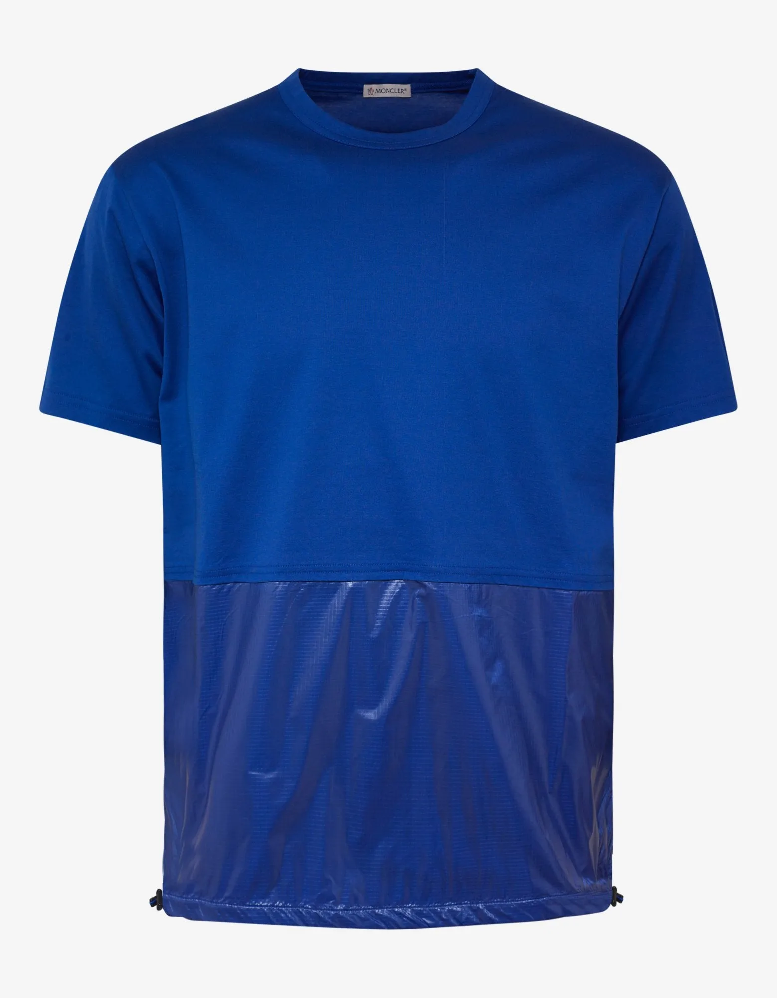 Blue Nylon Panel T-Shirt