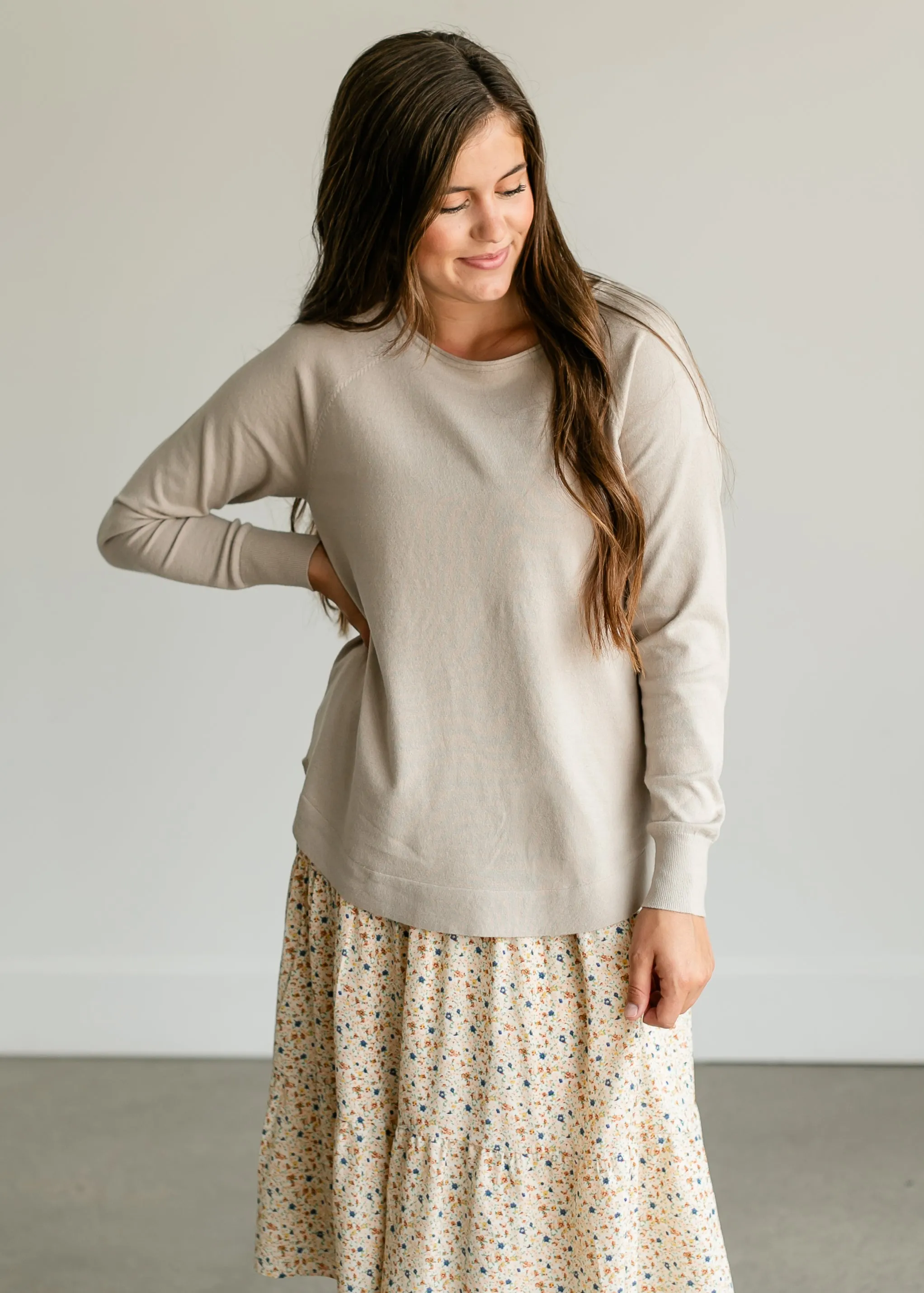 Boatneck Knit Long Sleeve Top - FINAL SALE