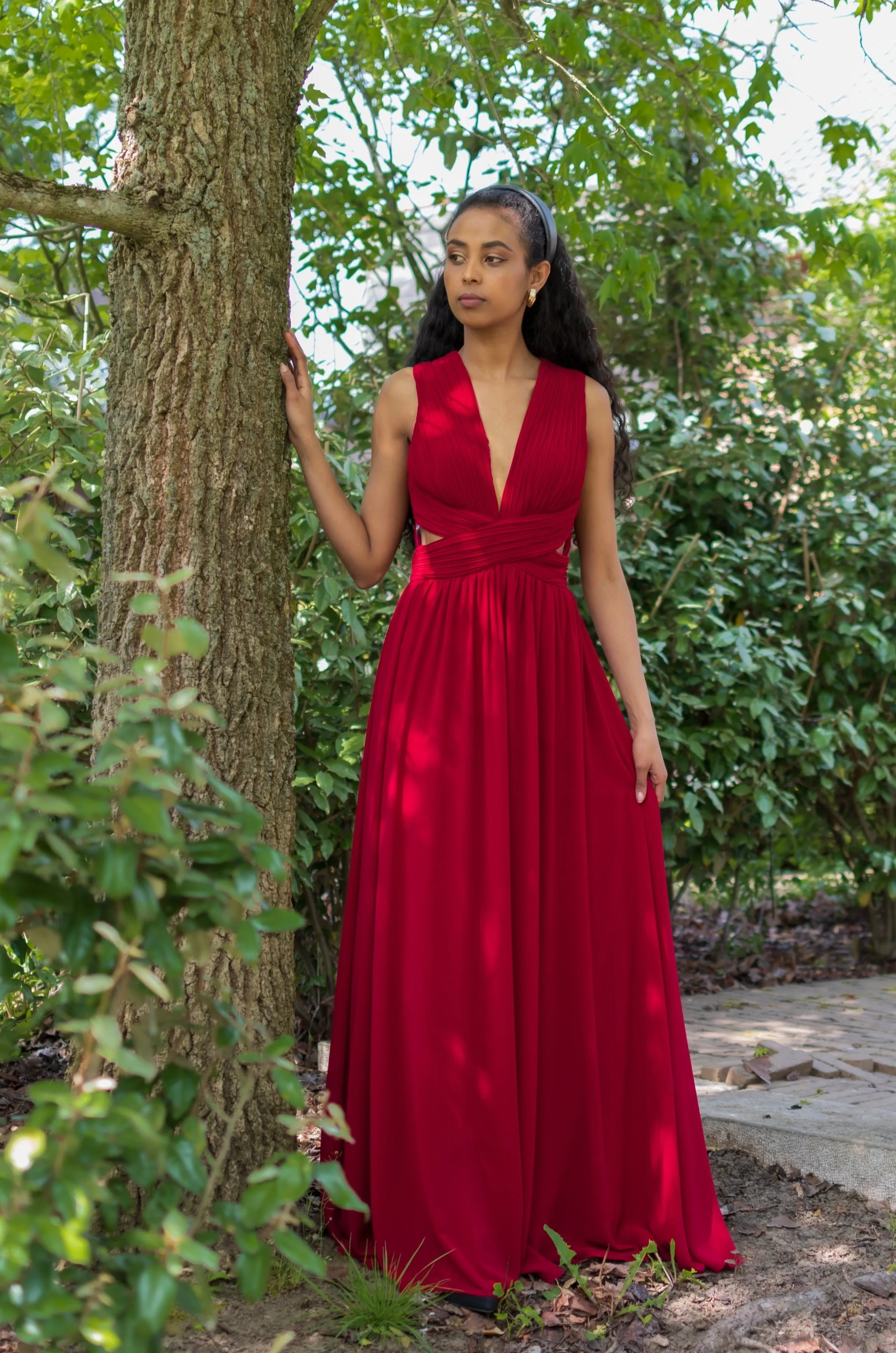 Bohemian Dream Dress - Cherry Red