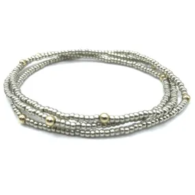 BOHO Bracelet Stack in Platinum   Gold Filled