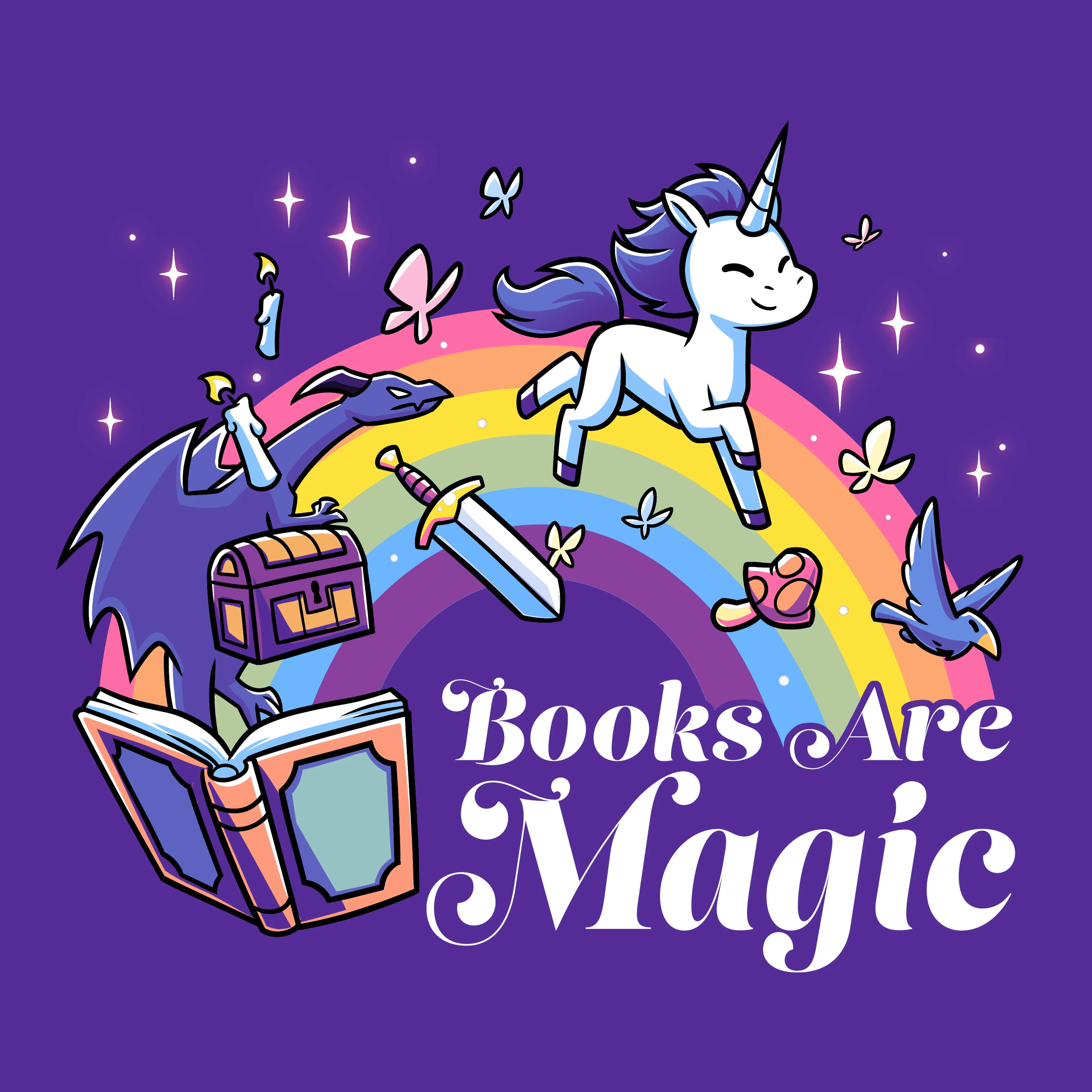 Books Are Magic (Unicorn)