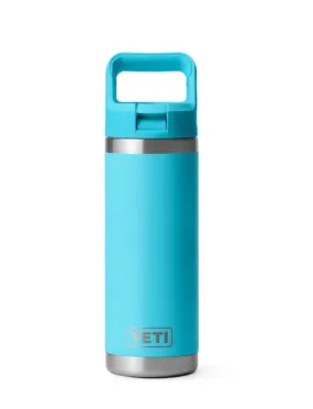 Botella Yeti Rambler 18 oz Azul Reef de Tapa con Pajita