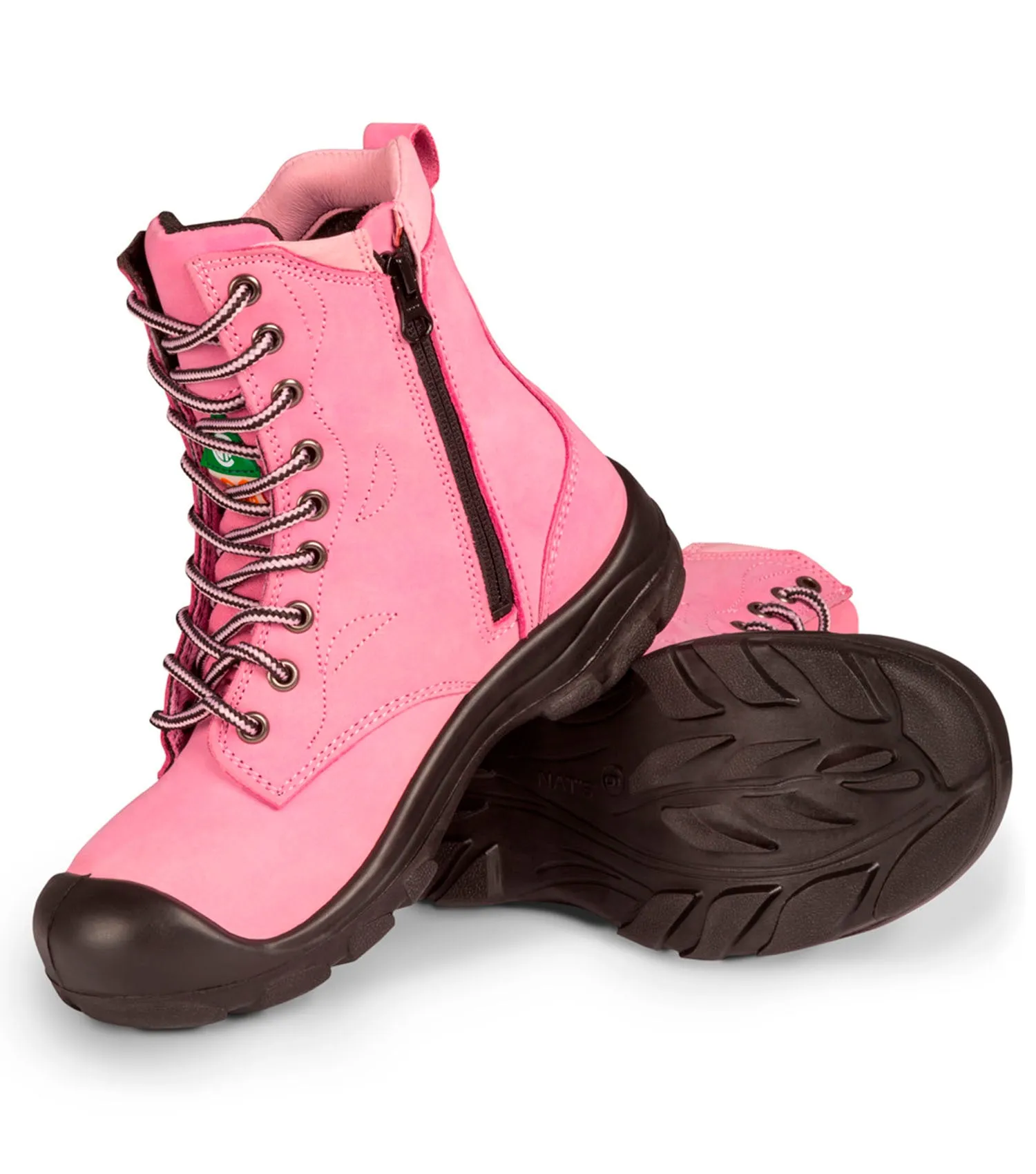 Bottes de travail 8'' S558 rose, femme - Pilote & Filles