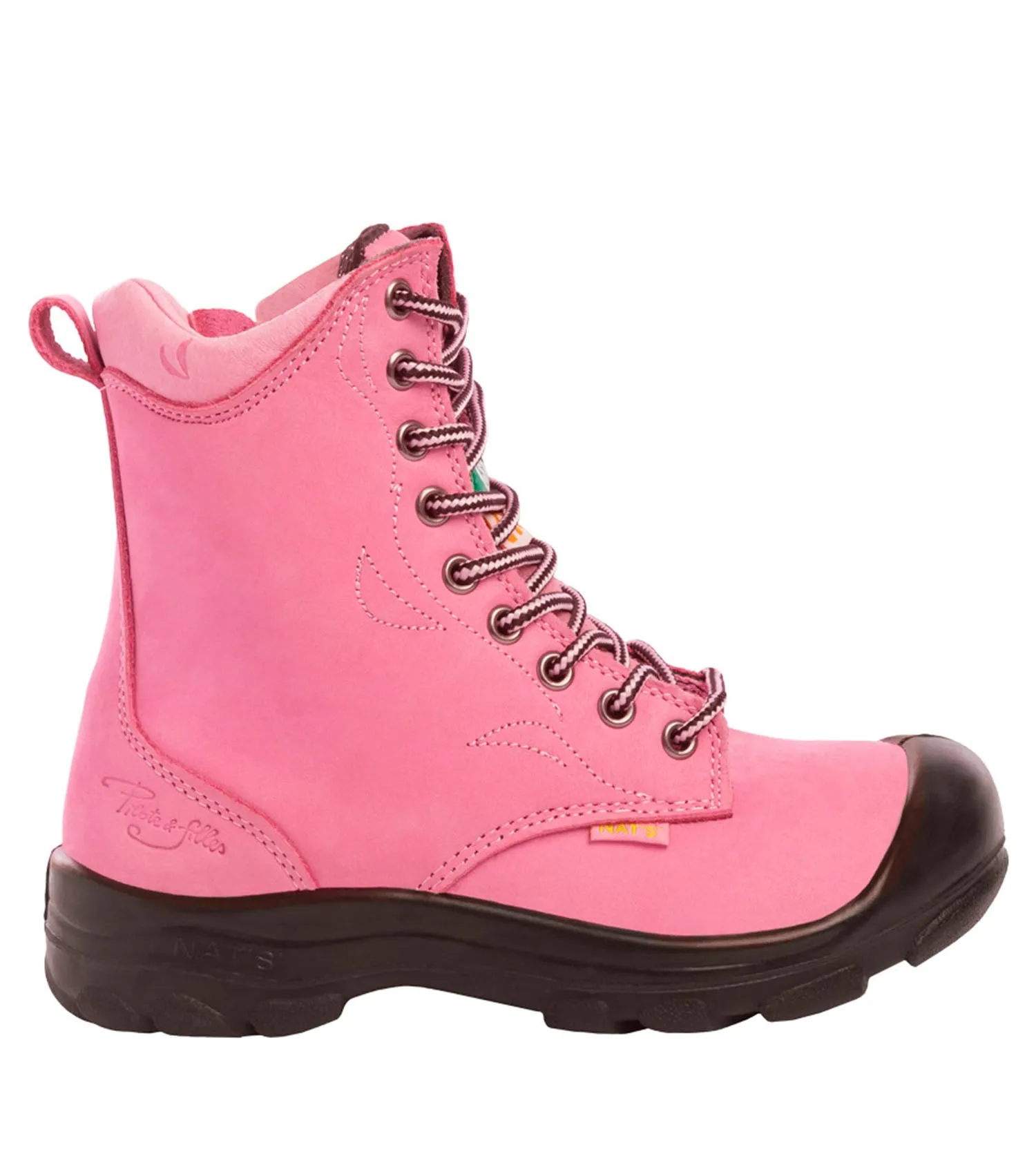 Bottes de travail 8'' S558 rose, femme - Pilote & Filles