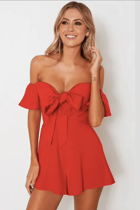 BOW-READY ROMPER