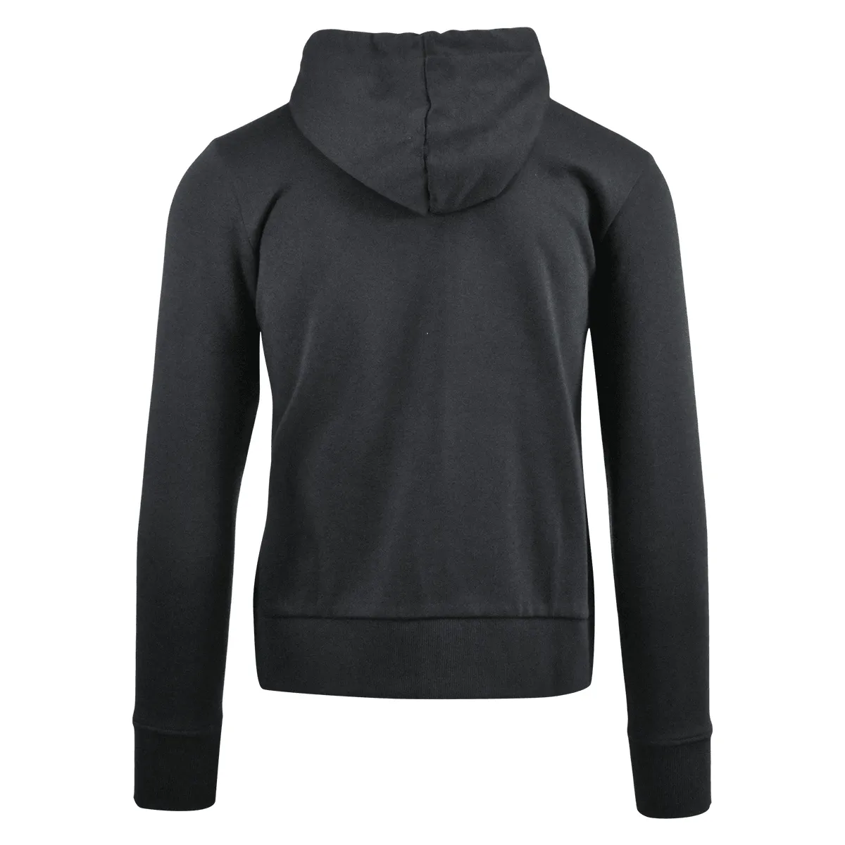 Branded  Women's Hoodie Black White Block Text Full Zip (S07)