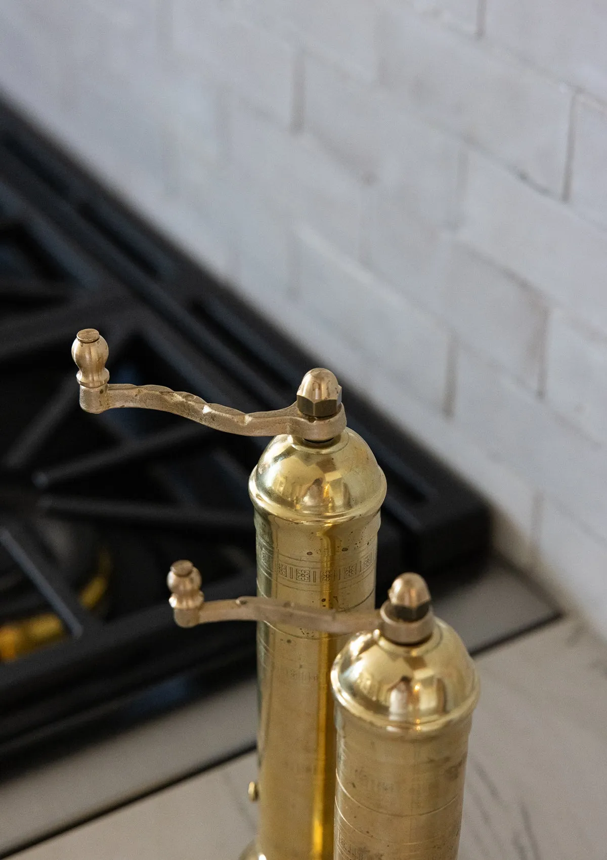 Brass Pepper Mill 9"