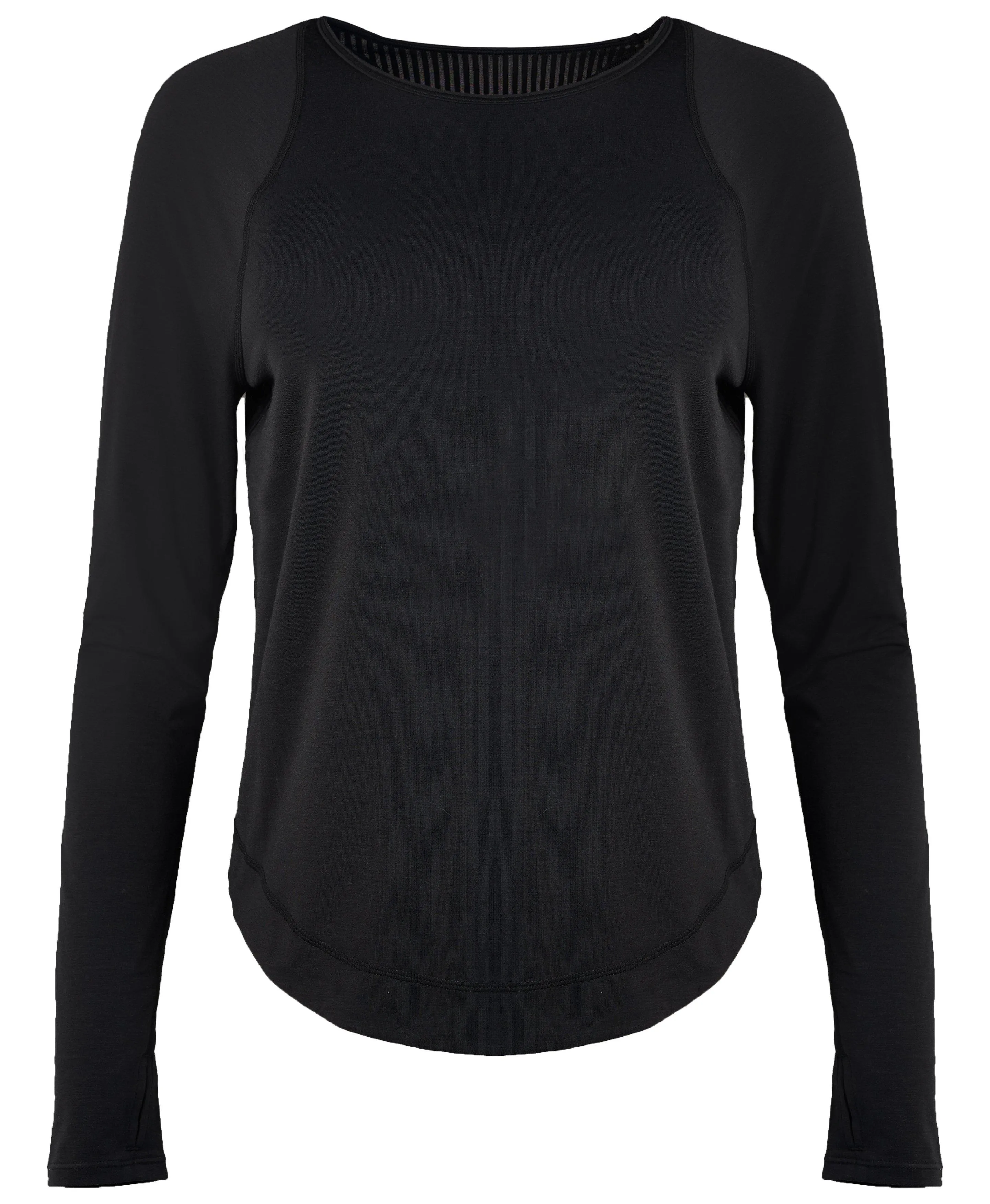 Breathe Easy Long Sleeve Top Sb9122 Black