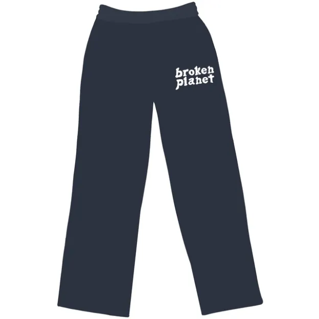 Broken Planet Market Straight Leg Sweatpants Outer Space Blue