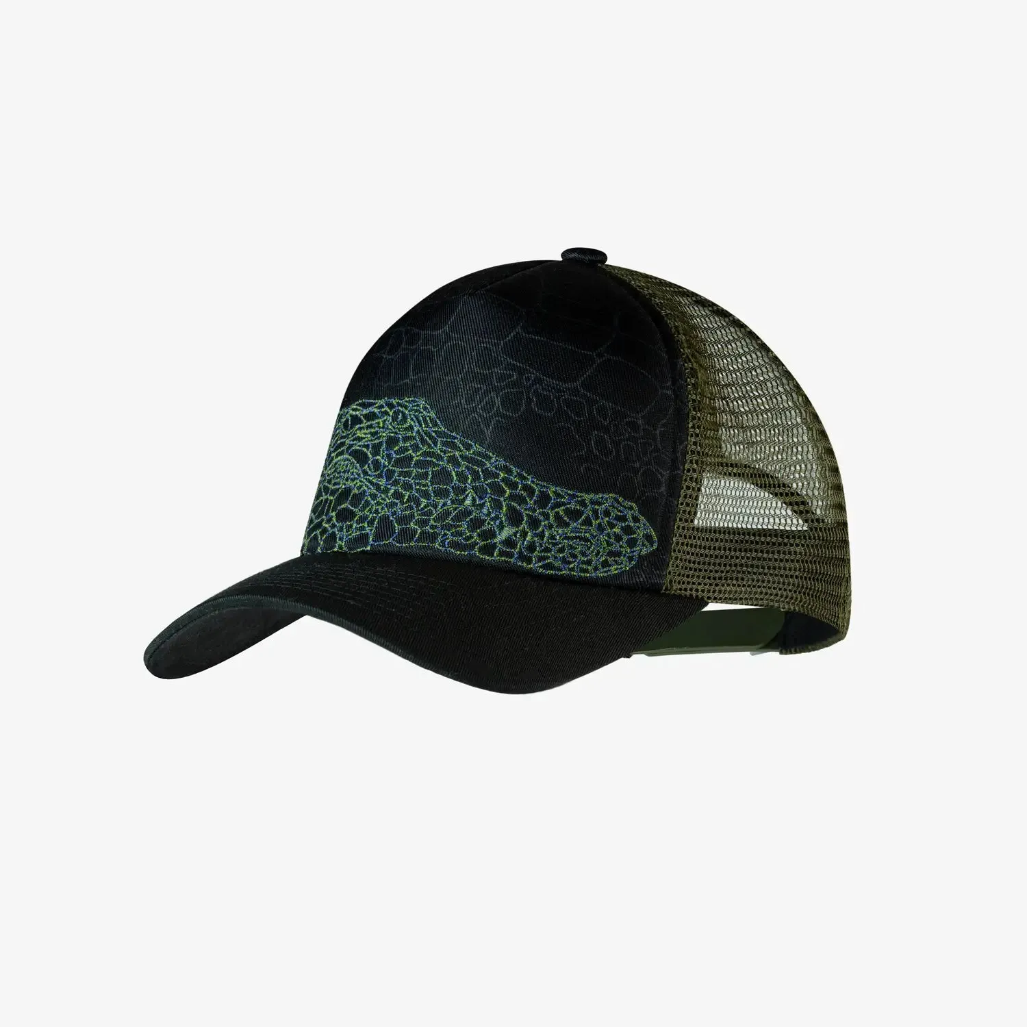 Buff Kote Black Youth Trucker Cap