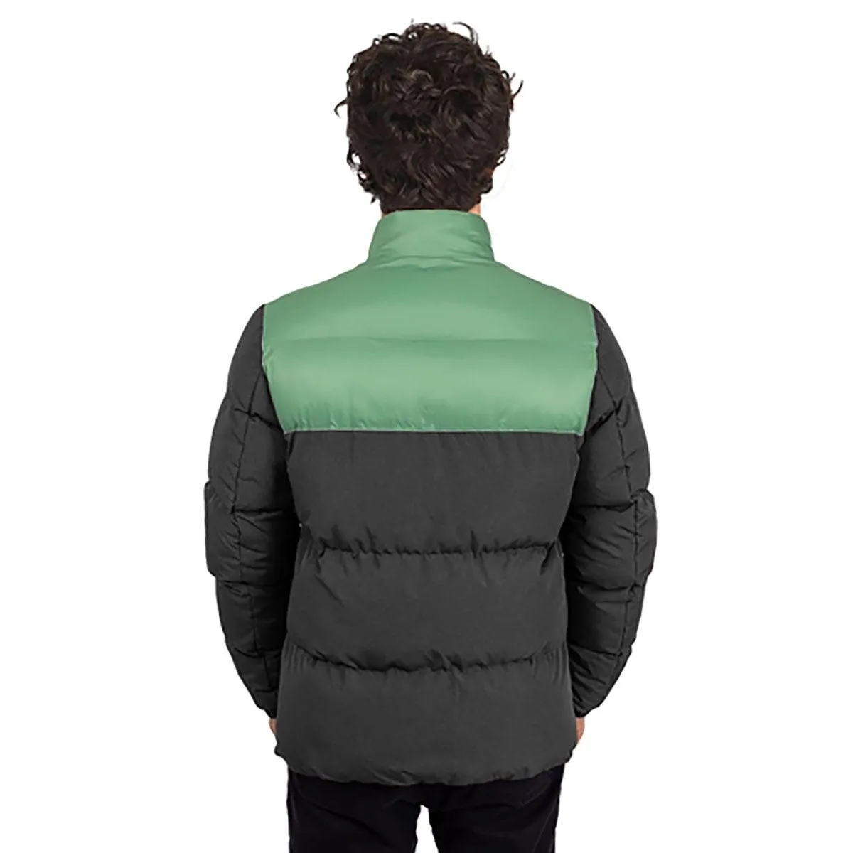 Campera Quiksilver Wolf Shoulders Gris Oscuro Verde