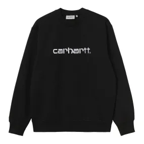 Carhartt WIP Sweat Black White Graphic - Sudadera para Hombre