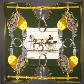 Carrick a Pompe Hermes Silk Scarf - Rare