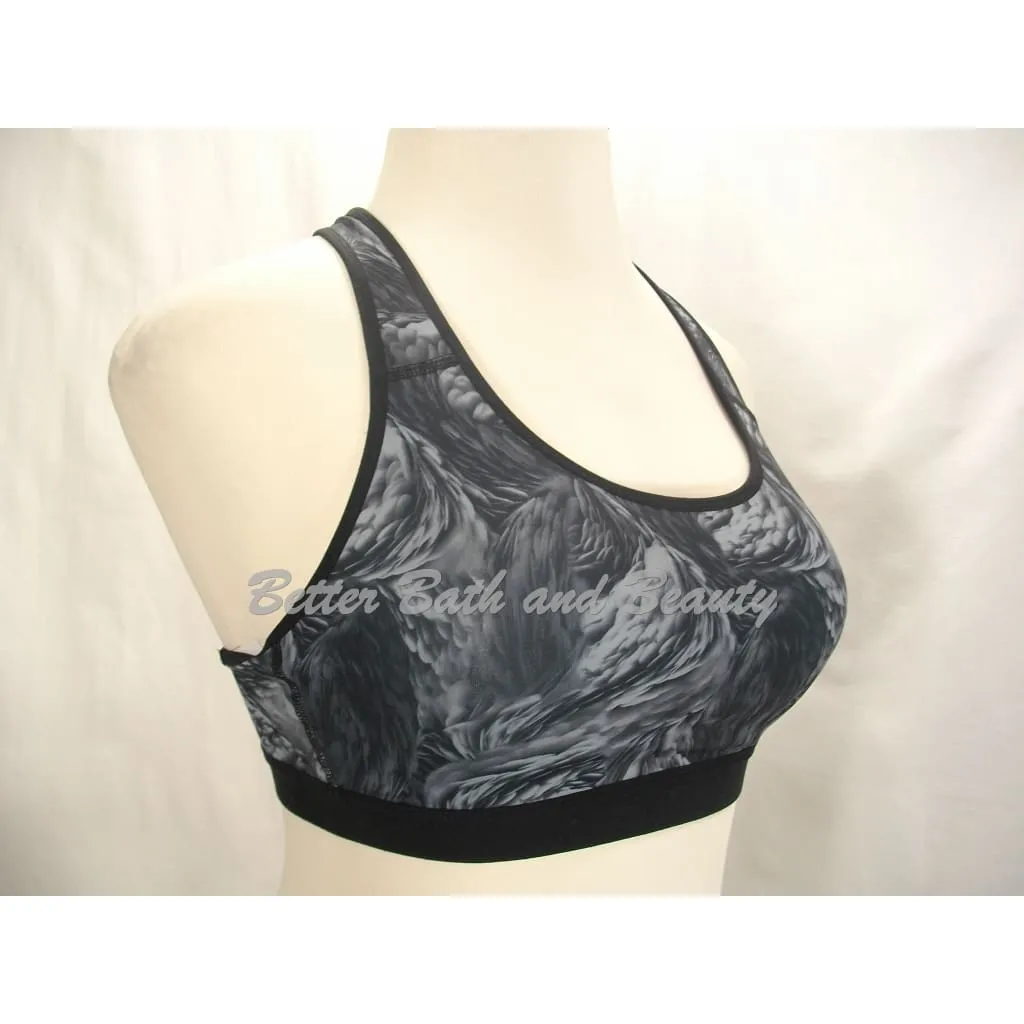 Champion C9 N9649 Power Core Wire Free Sports Bra XS X-SMALL Gray Feathers Swirl