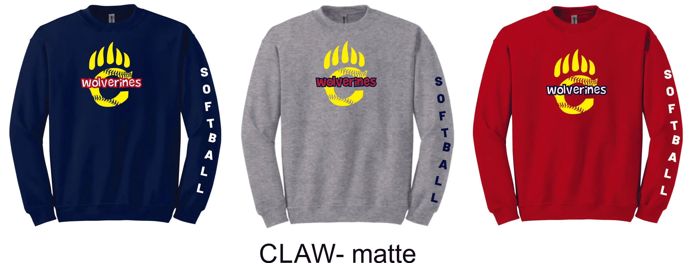 Chap Softball Crewneck Sweatshirt- 6 design options