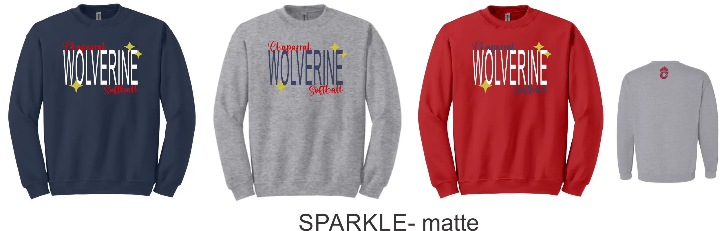 Chap Softball Crewneck Sweatshirt- 6 design options