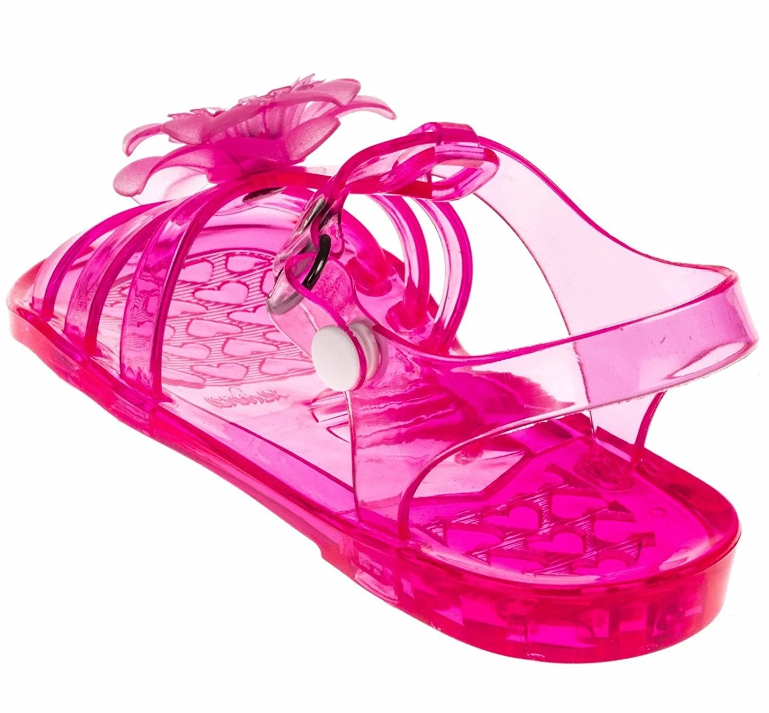 Chatties Toddler Girls Jelly Sandals - Fuchsia, Size 5/6 (More Colors and Sizes Available)