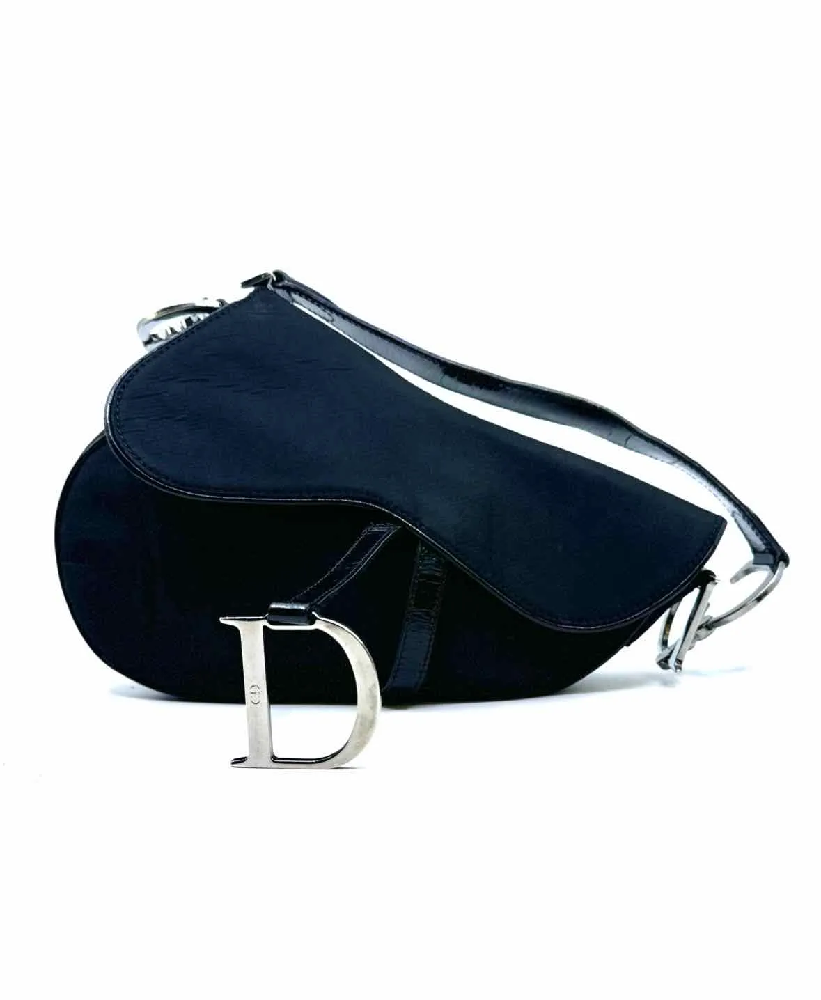 CHRISTIAN DIOR Black Nylon Shoulder Bag