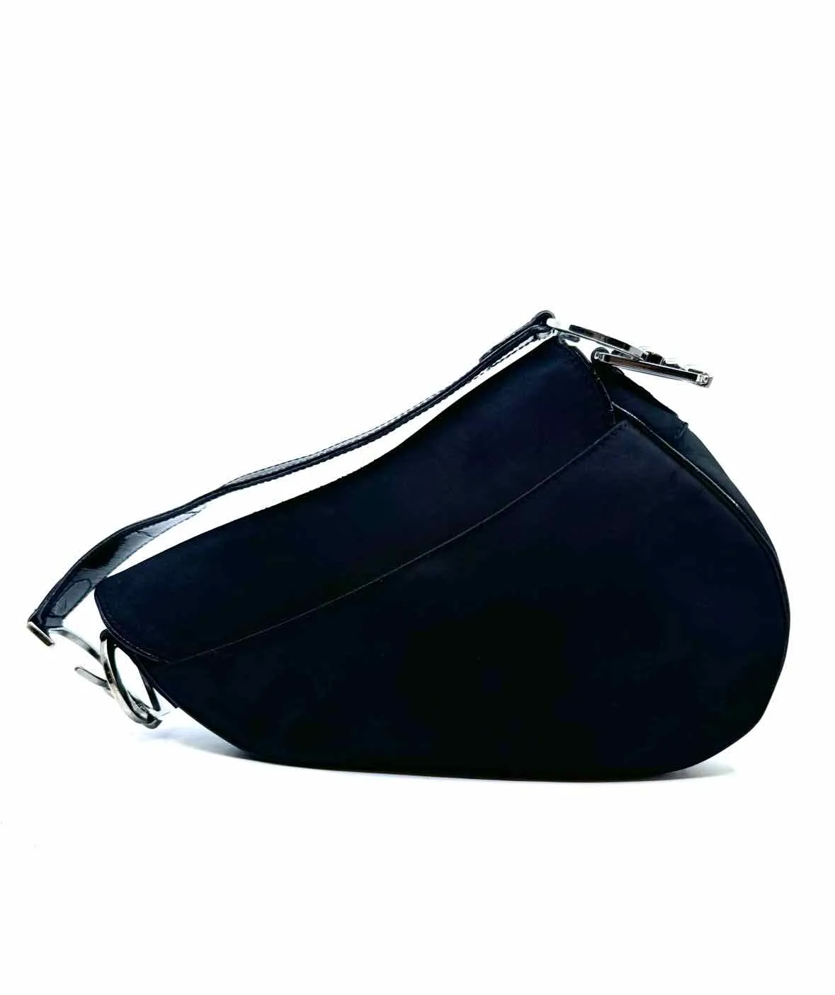 CHRISTIAN DIOR Black Nylon Shoulder Bag