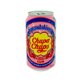 Chupa Chups Cherry Bubble Gum Sparkling Flavour