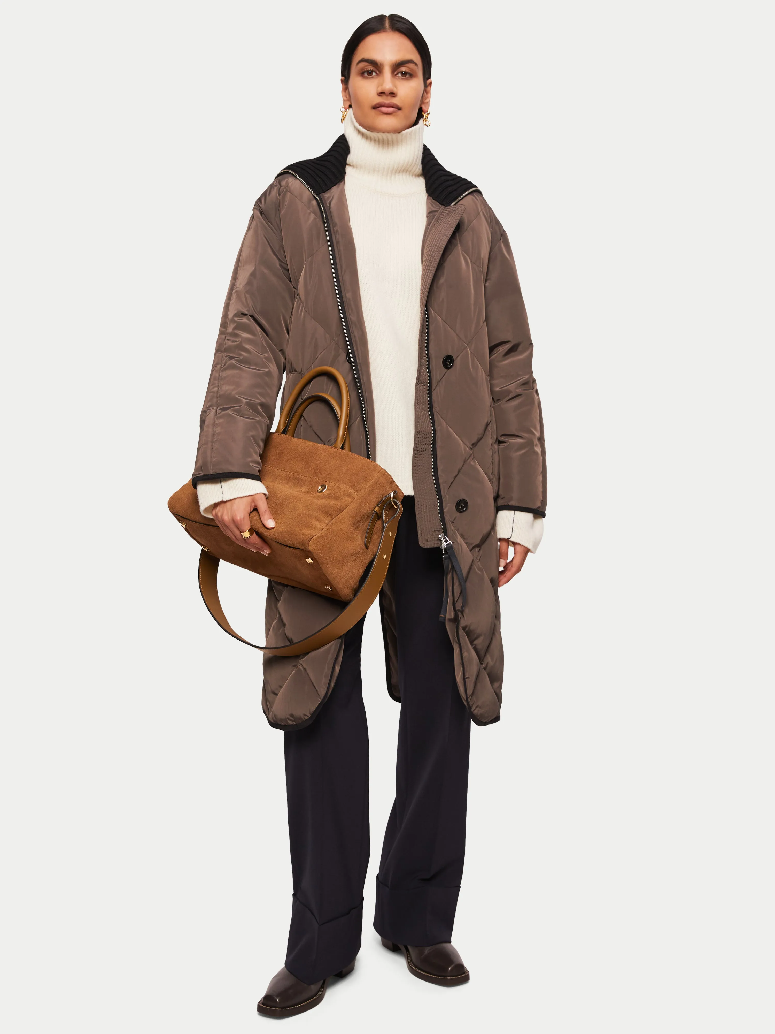 Collagerie Liner Coat | Brown