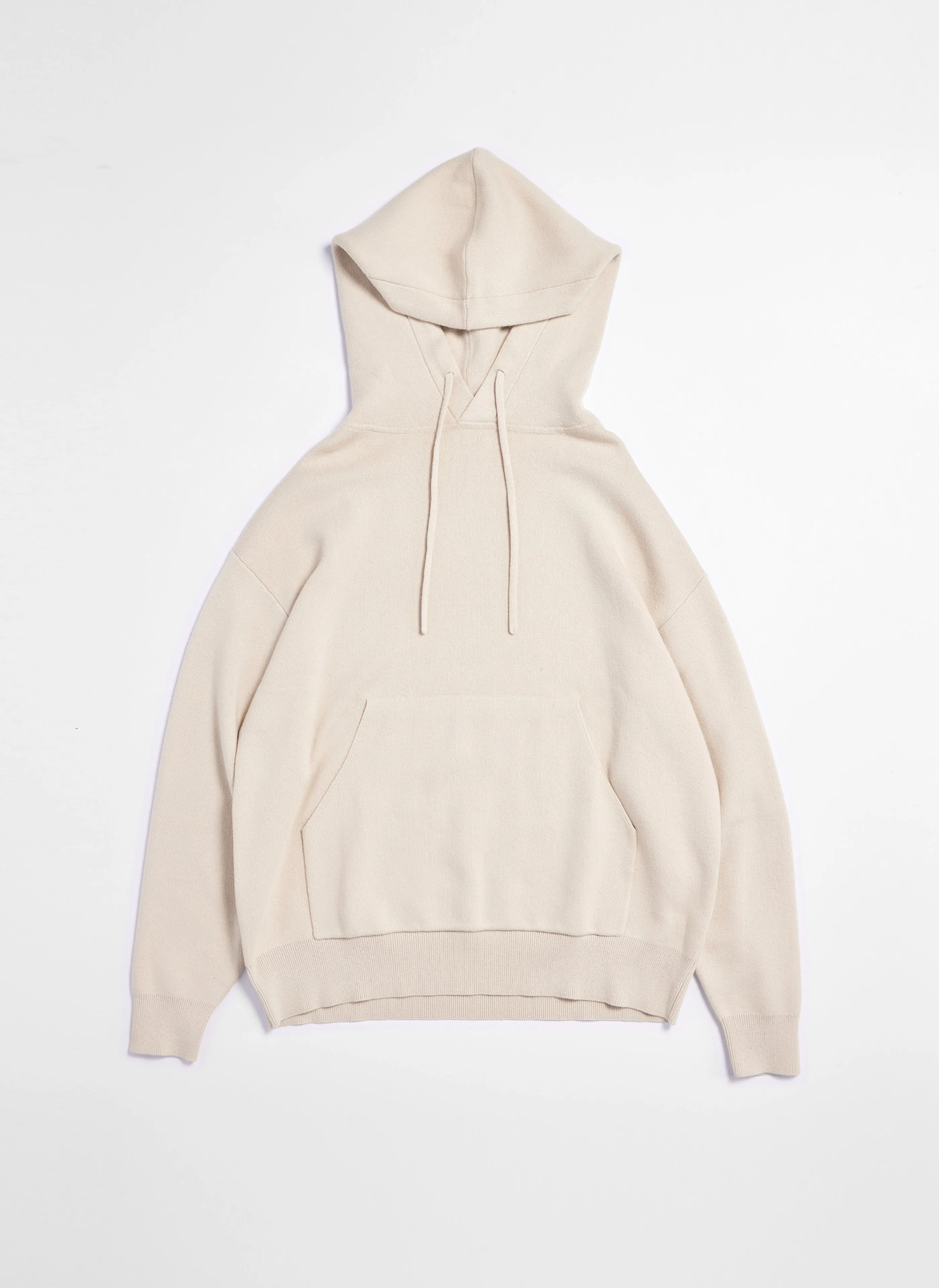 Cotton Nylon Wool Knitted Hoodie