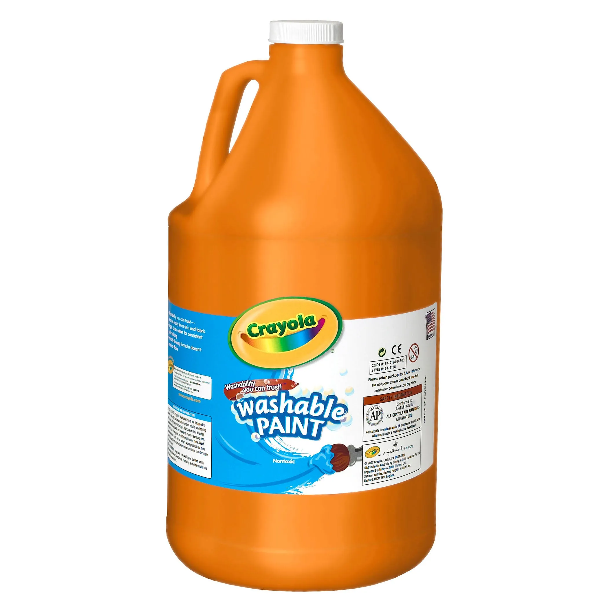 Crayola Washable Paint Gallon Orange