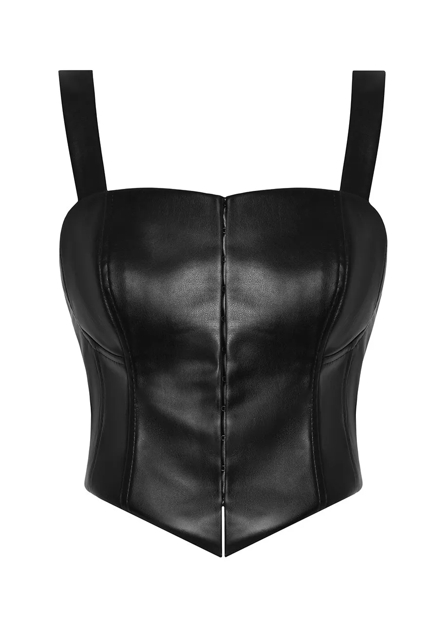 CUIR NOIR TOP