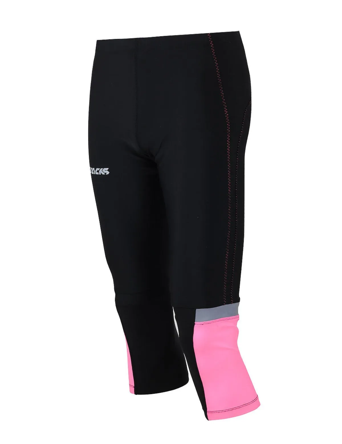 Damen Laufhose Tight 3-4 Lang Pink