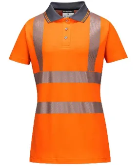 Dames poloshirt high-visibility LW72