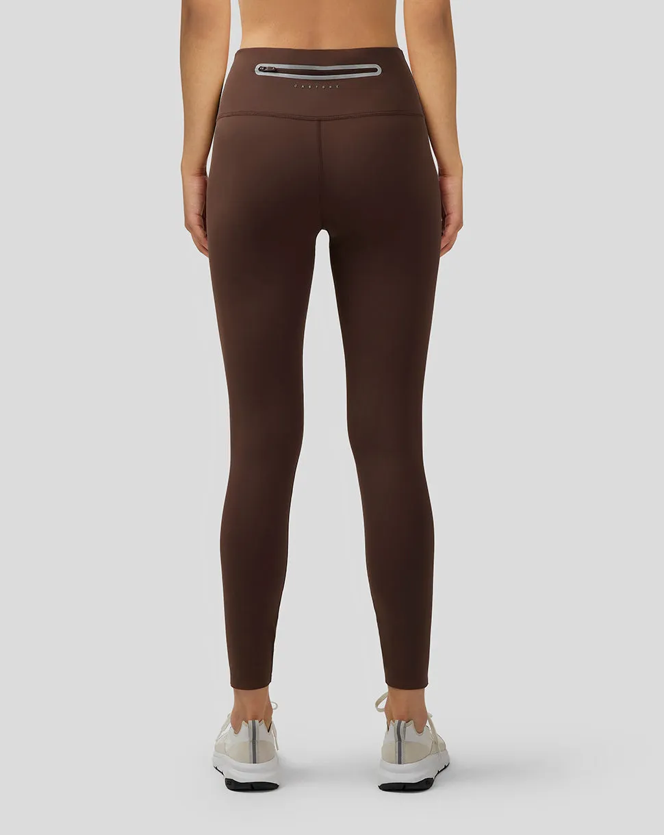 Dames Zone Ademende Prestatie Legging - Bruin