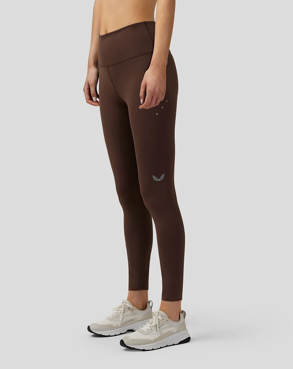 Dames Zone Ademende Prestatie Legging - Bruin