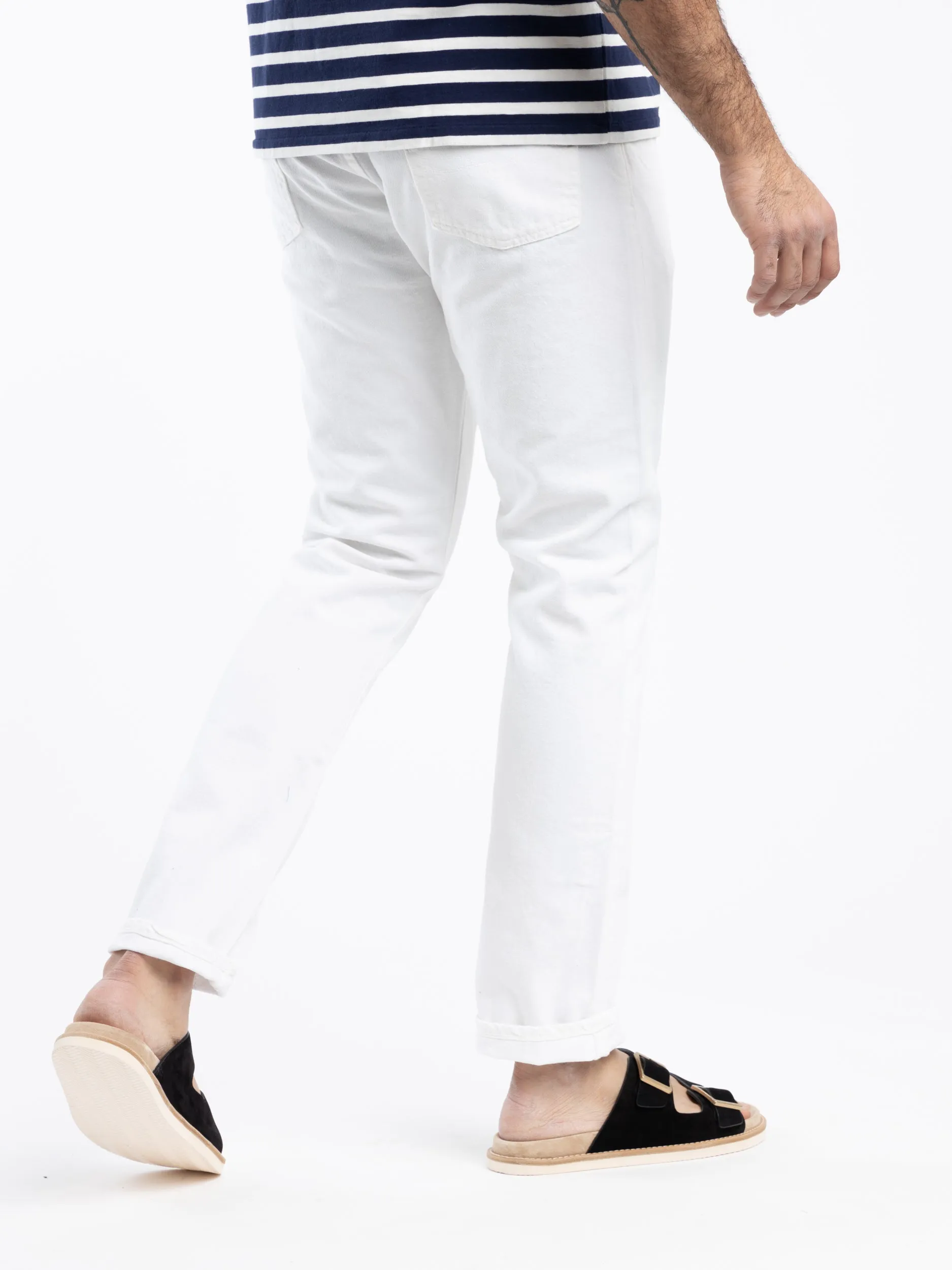 Deckwash White Sullivan Slim Garment-Dyed Jean